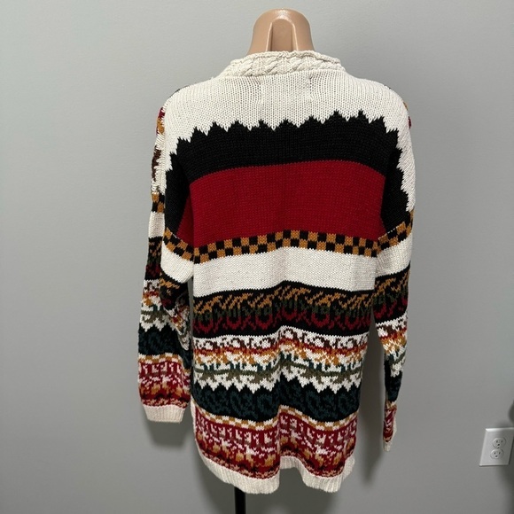 Private Collection by Carolina Colours Paisley Stripe Vintage Sweater Unique - Picture 4 of 5